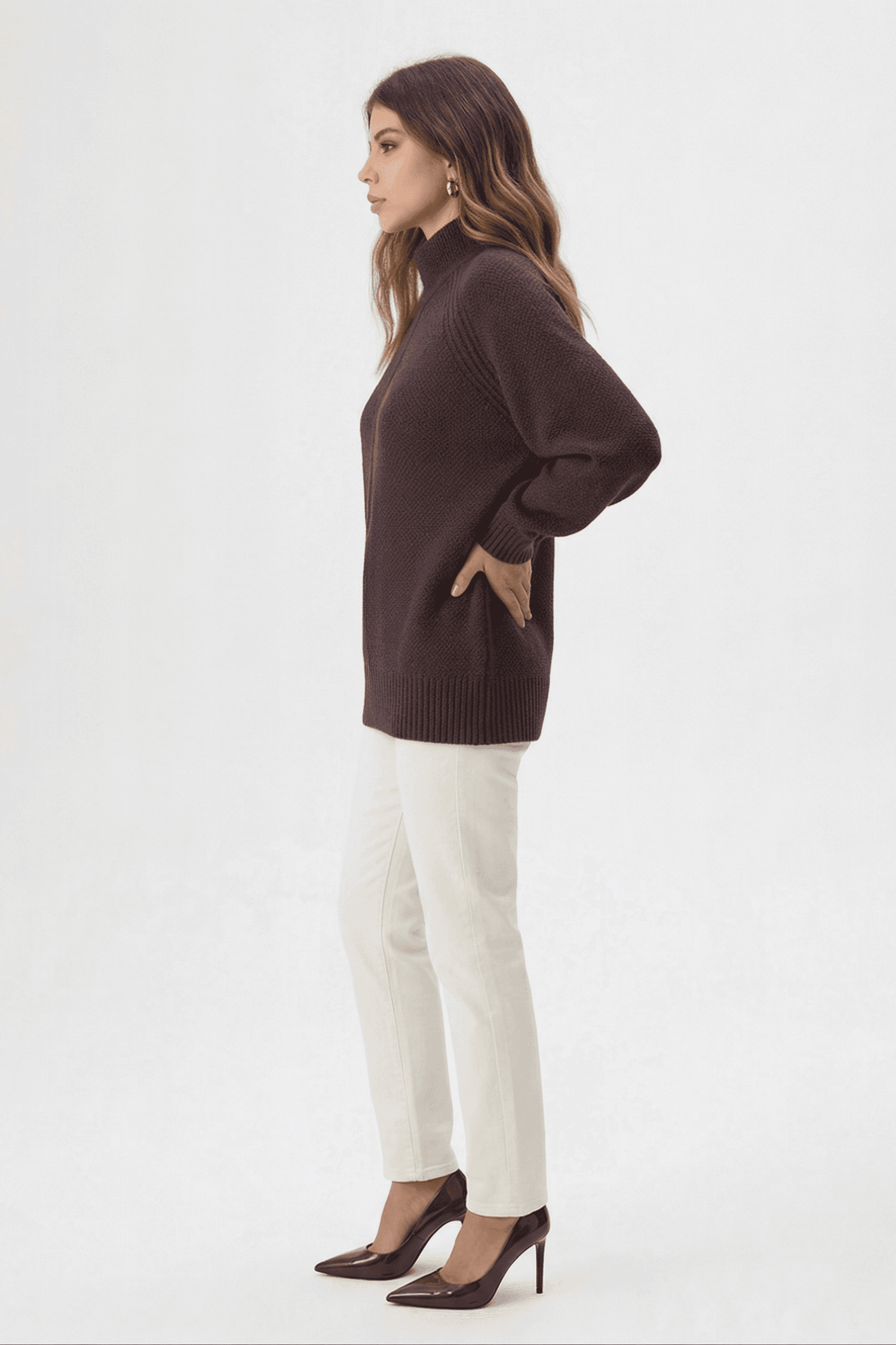 Suéter Punto Grueso Cuello Tortuga 3