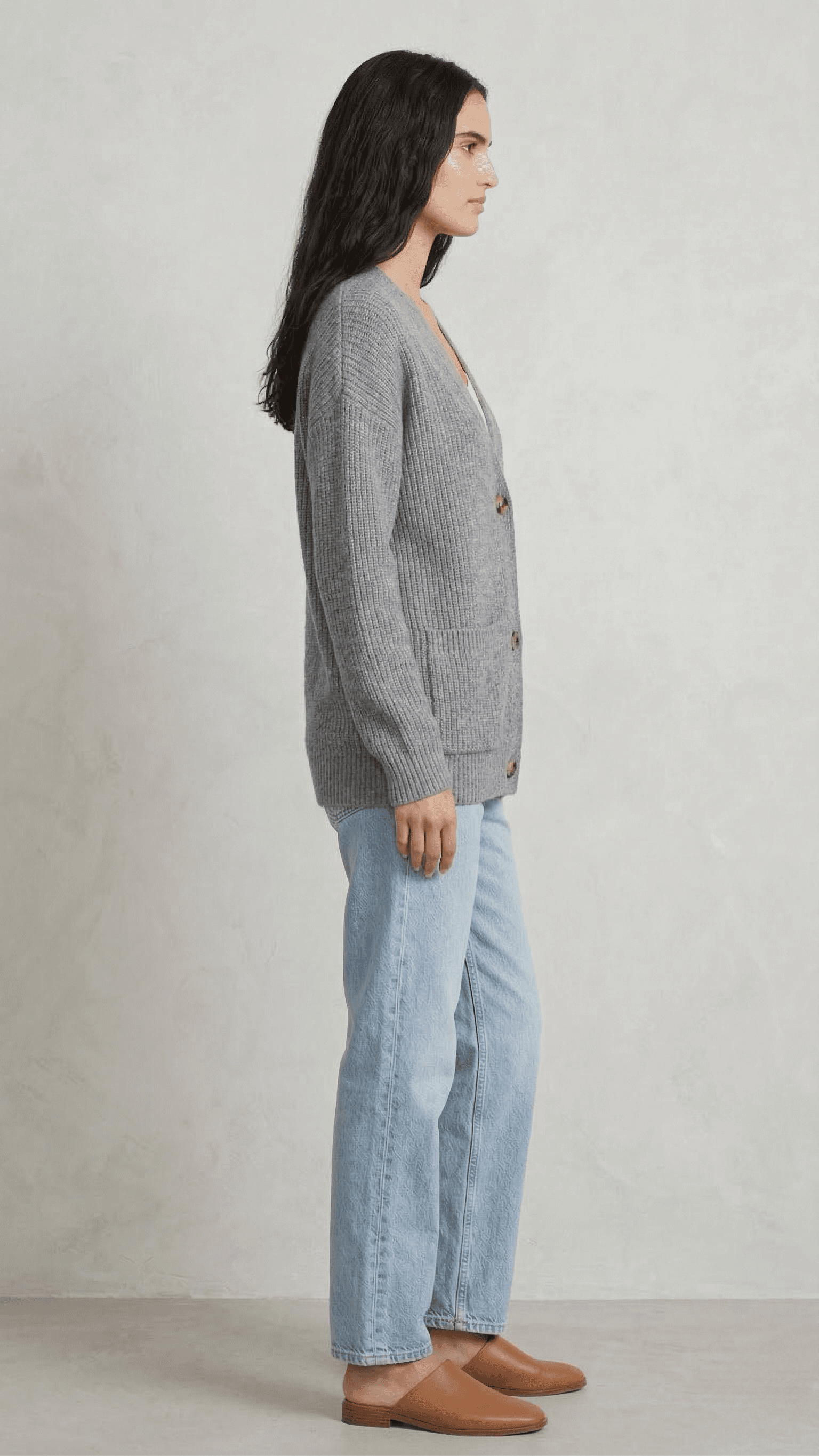 Cárdigan Invierno Punto Grueso 3