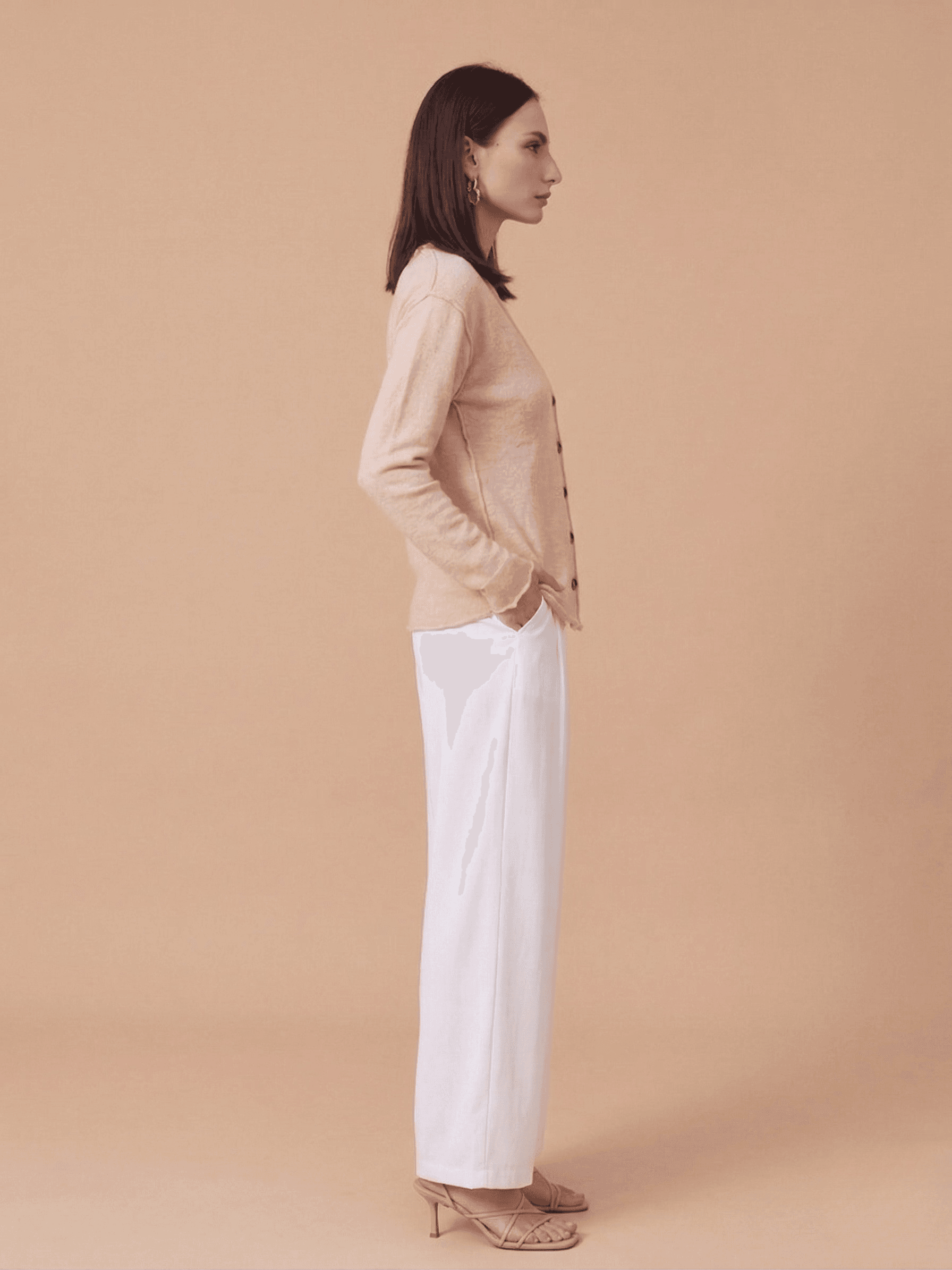 Cárdigan Punto Relieve Rosa 3