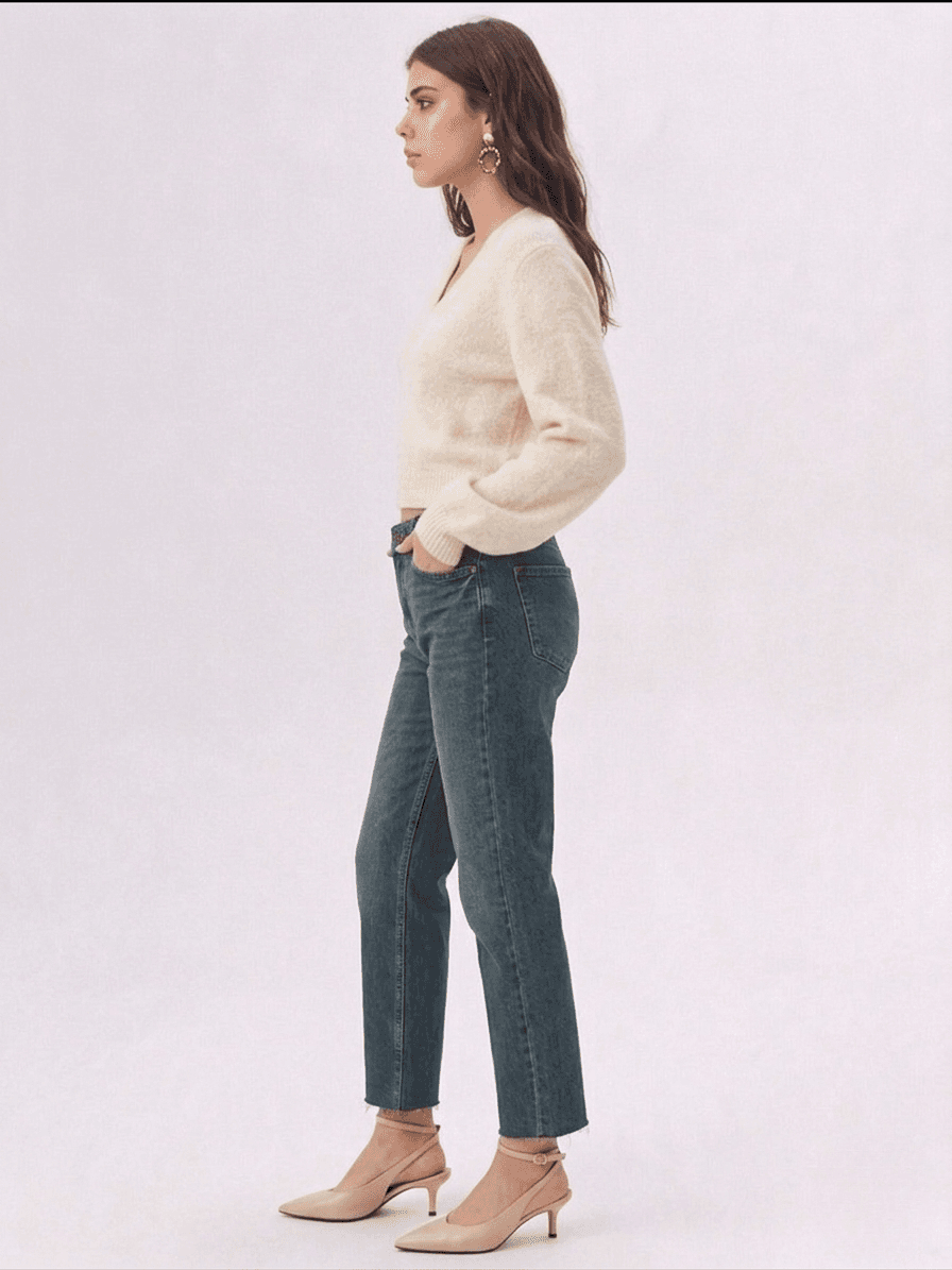 Suéter de Punto Tacto Suave Cuello V 3