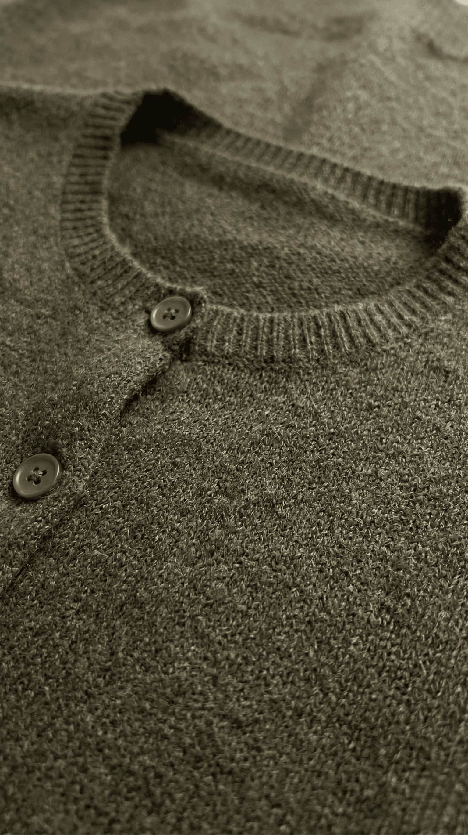 Cárdigan Punto Fino Verde Oliva 2