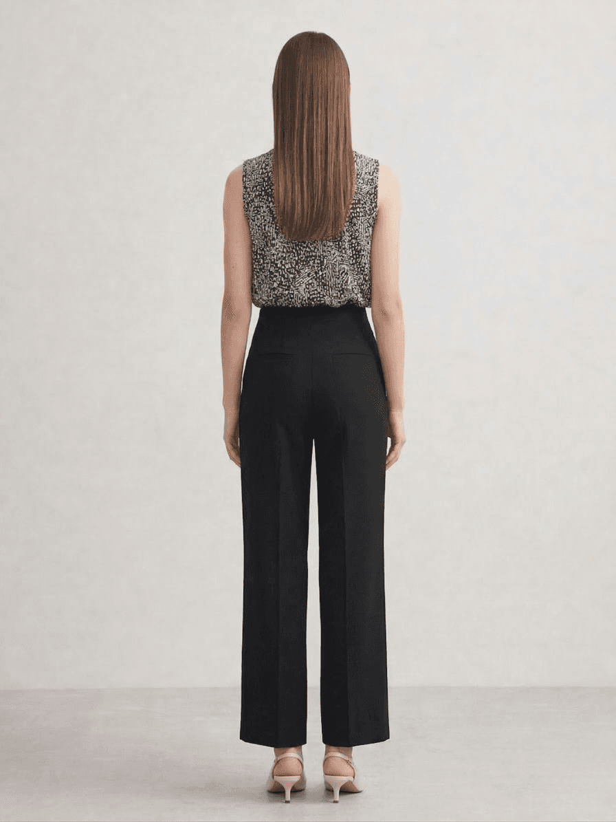 Top Sin Mangas Escote en V con Micro-Estampado 4