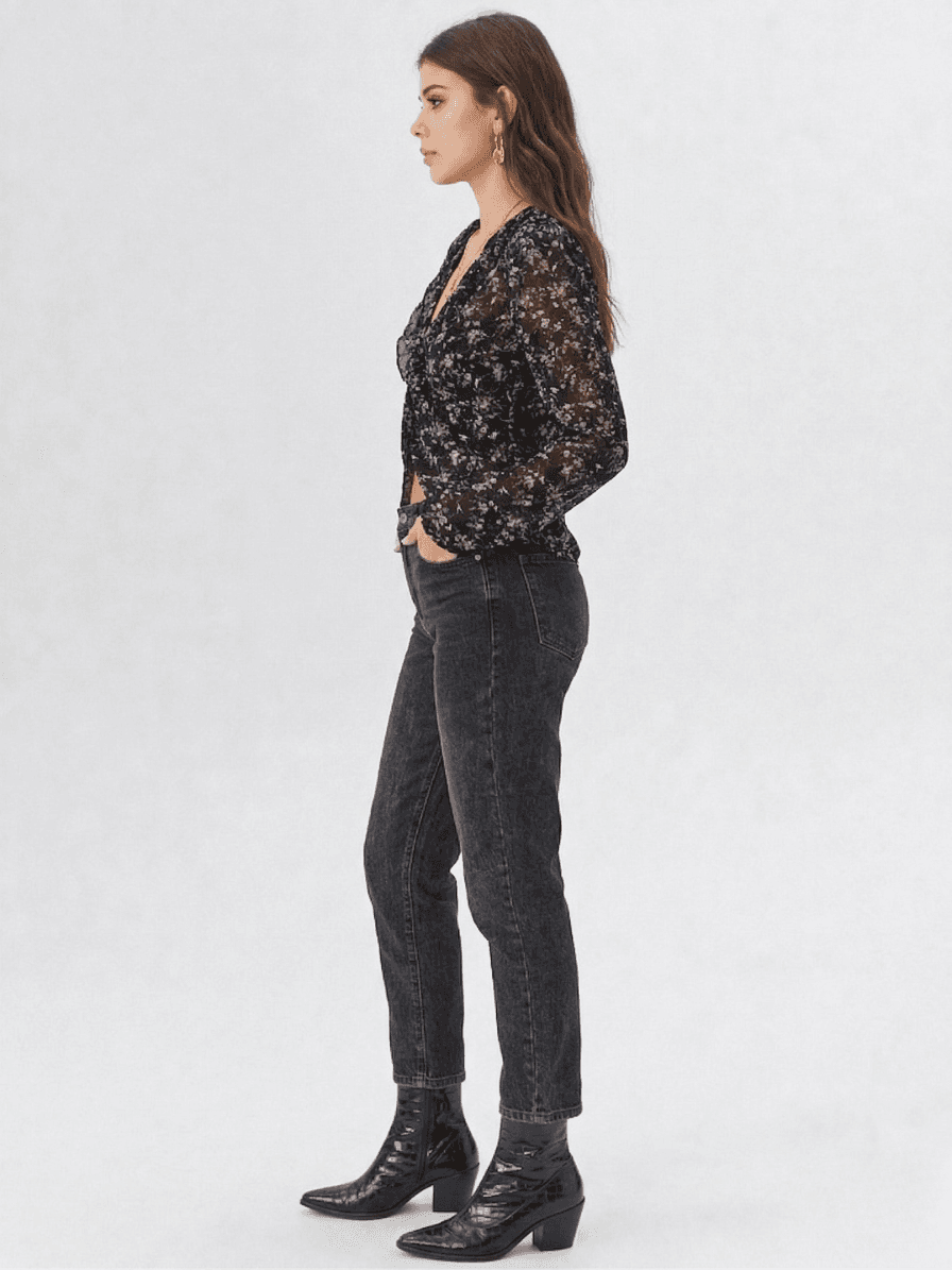 Blusa Gasa Cruzada Estampado Floral 1