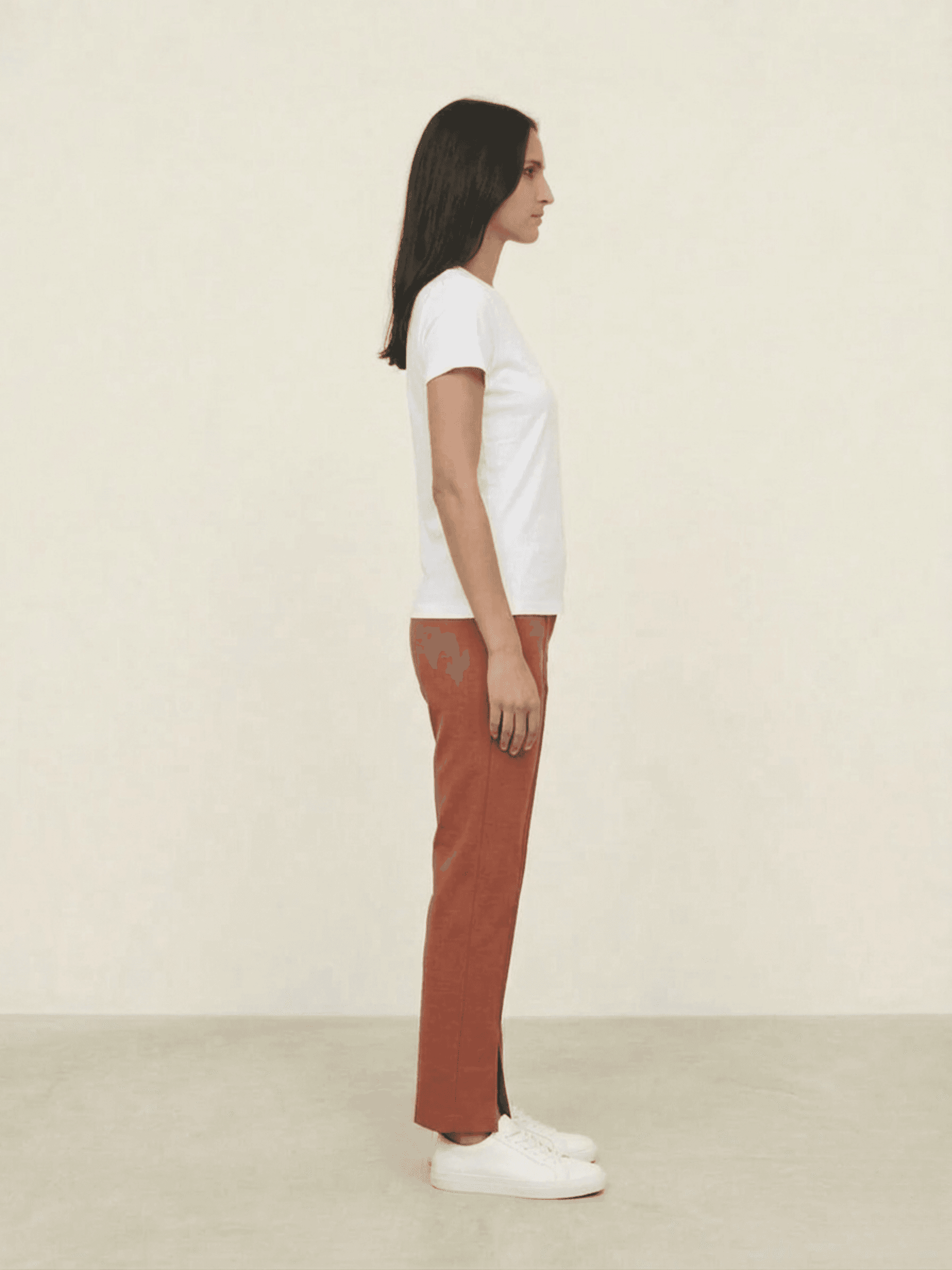 Pantalón Tiro Alto con Abertura Frontal 3