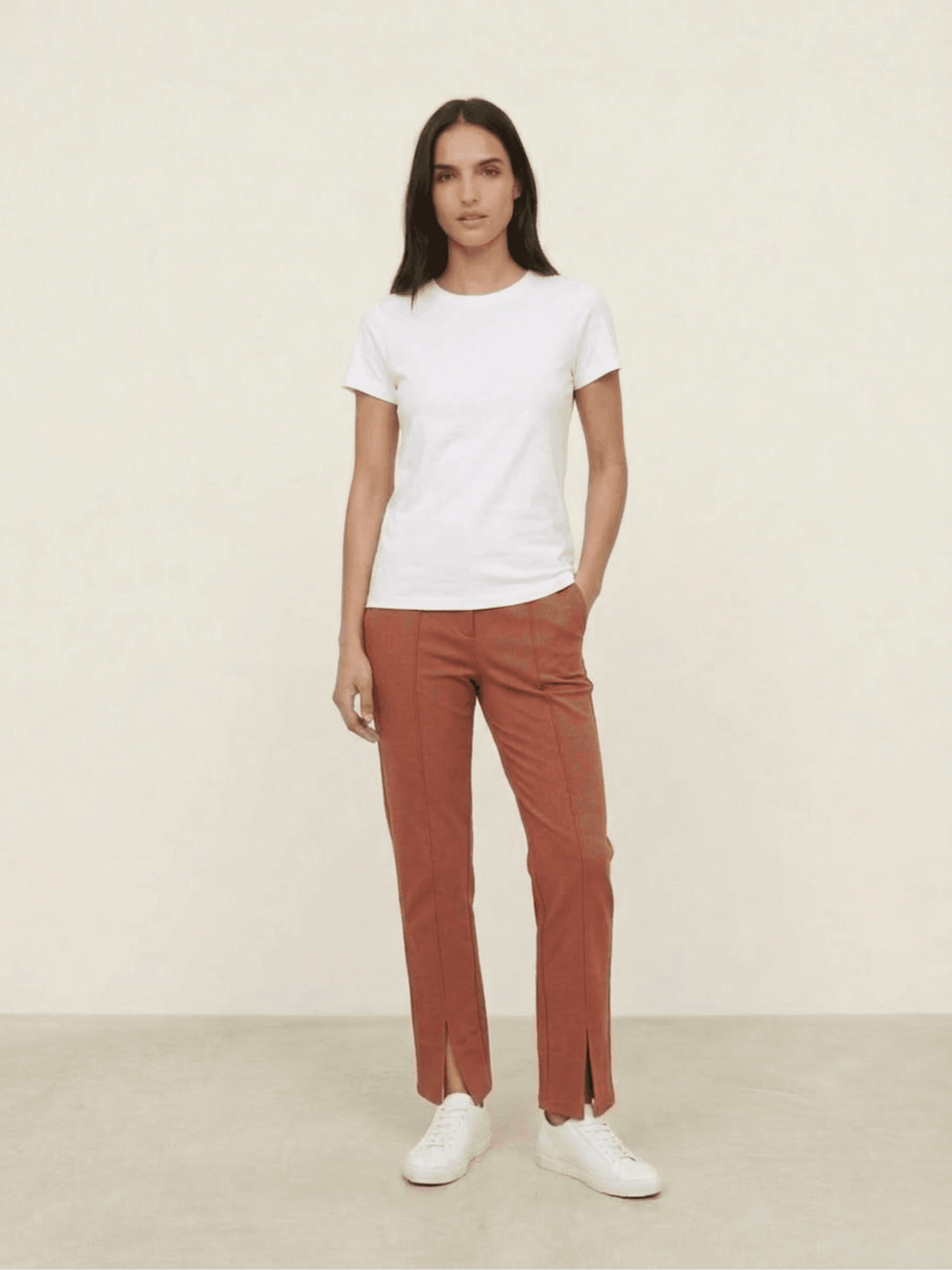 Pantalón Tiro Alto con Abertura Frontal 1