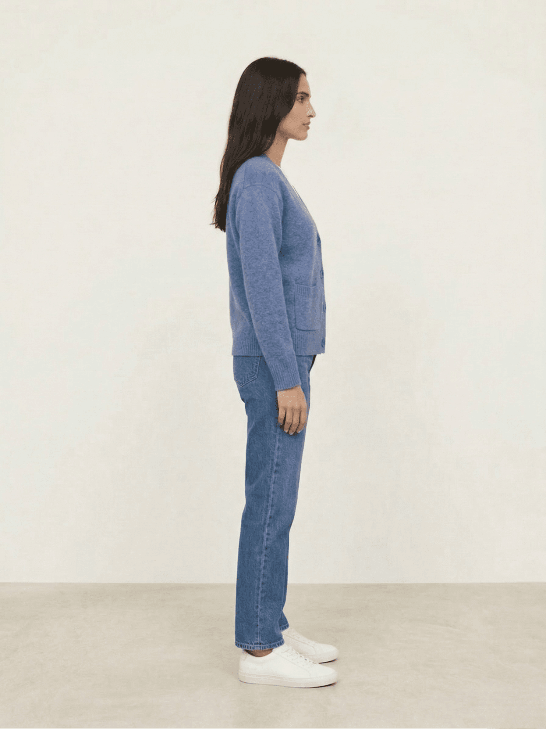 Cárdigan Punto Escote Pico 3