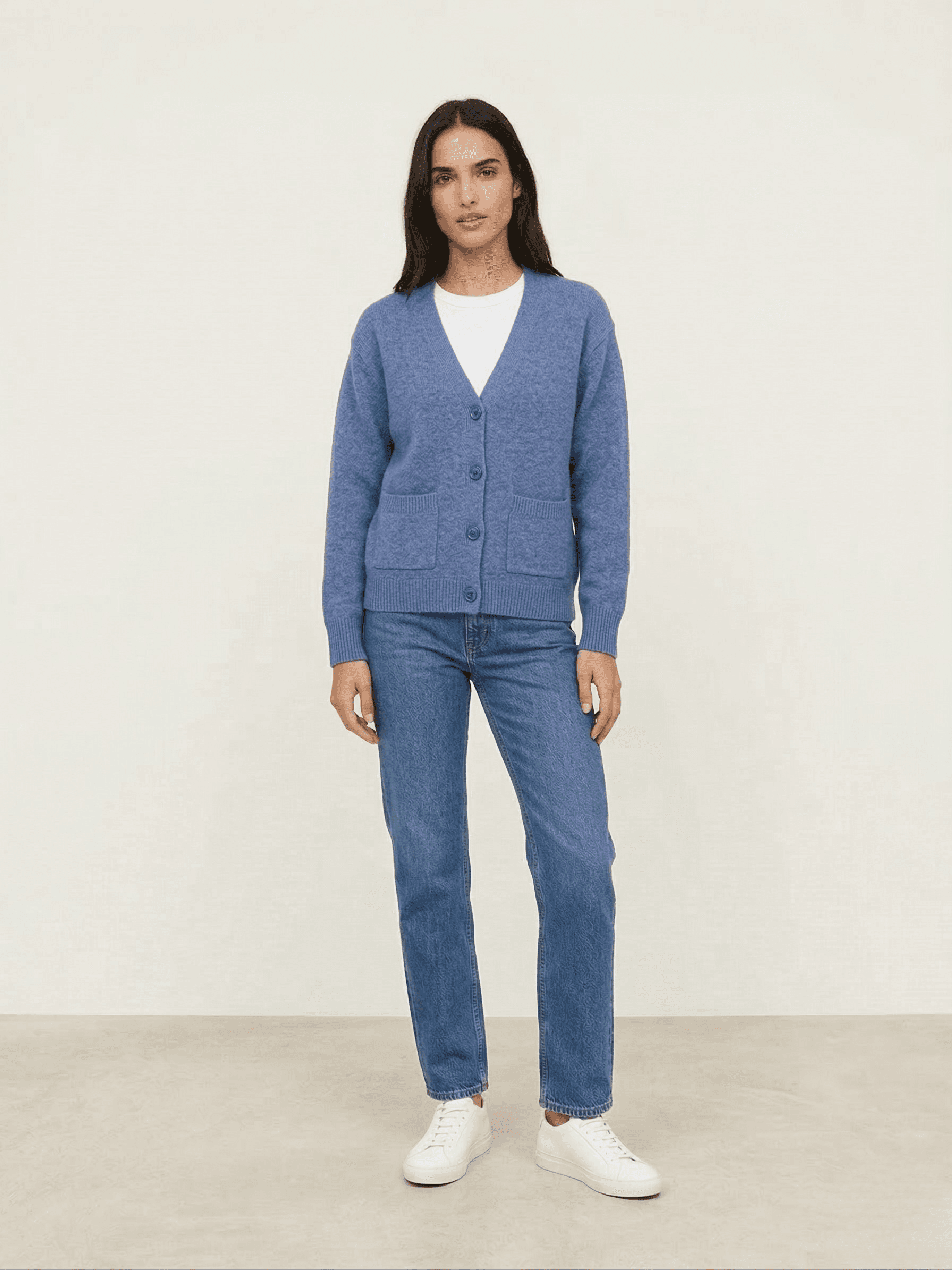 Cárdigan Punto Escote Pico 1